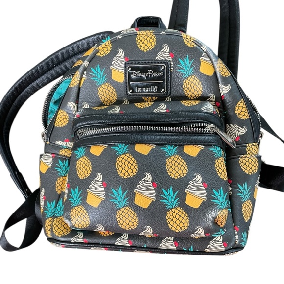 Disney Parks Loungefly 2018 Dole Whip Pineapple Swirl Backpack - Picture 10 of 10